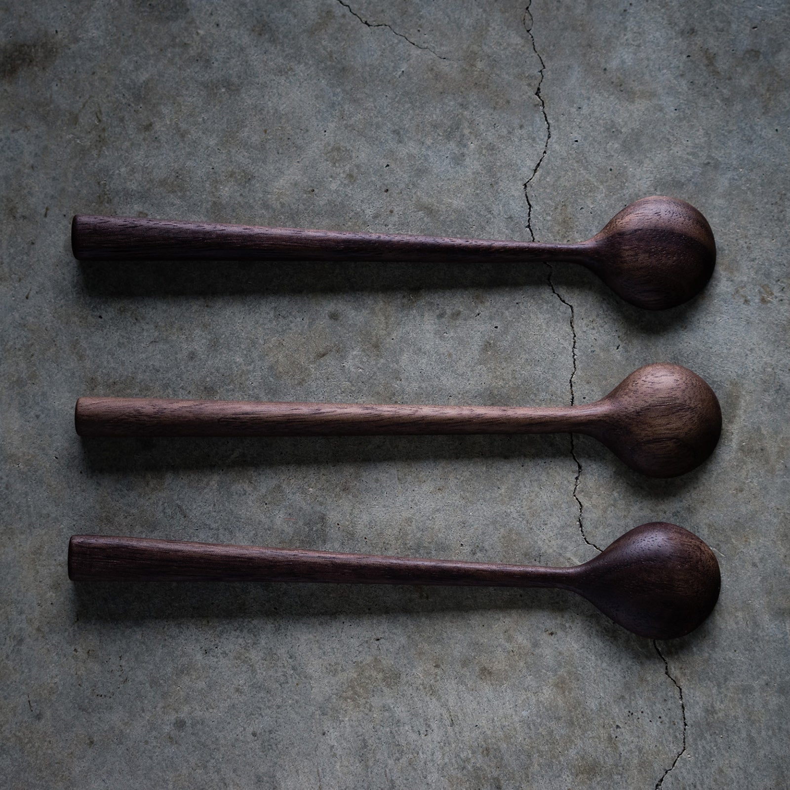 Black Walnut Condiment Spoon