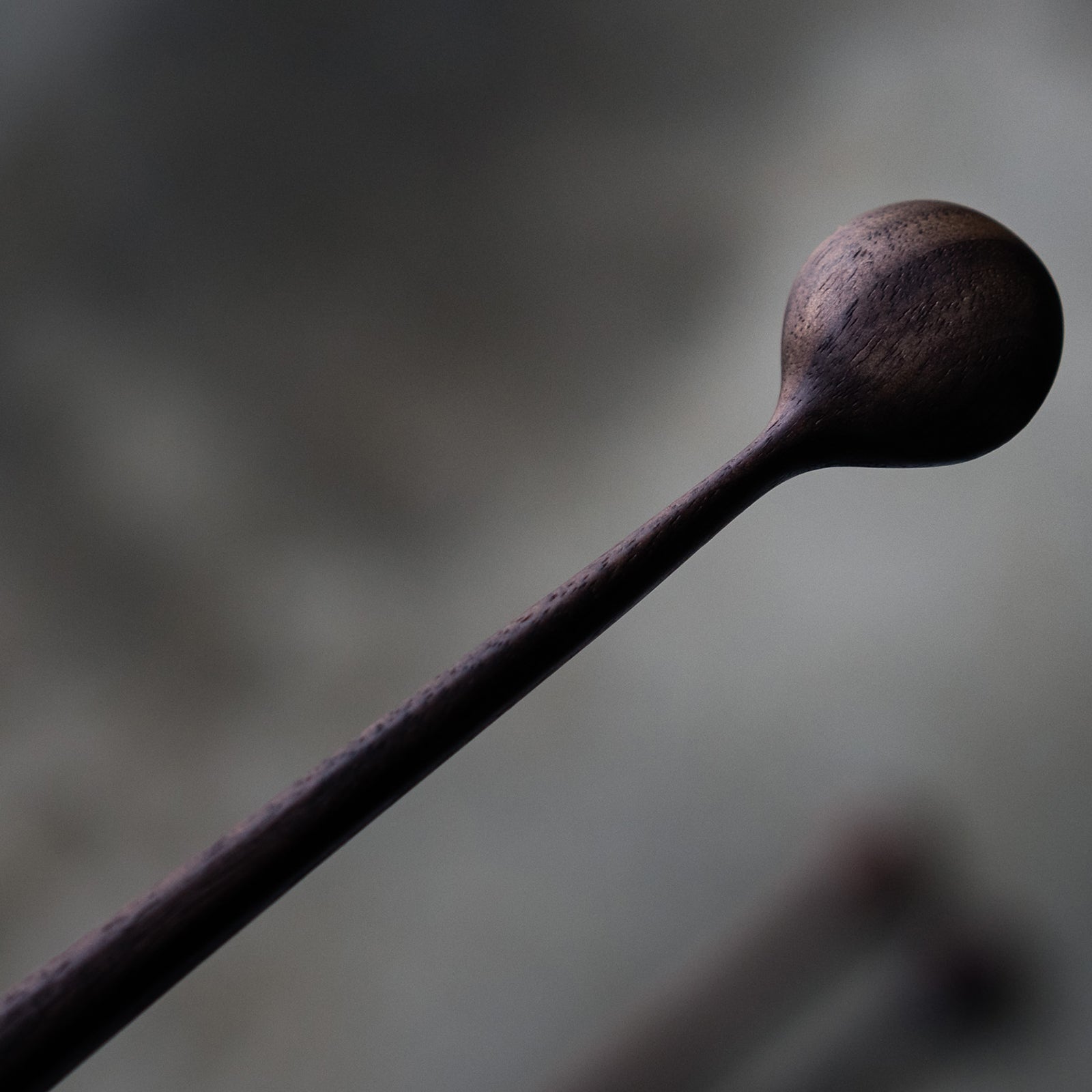 Black Walnut Condiment Spoon